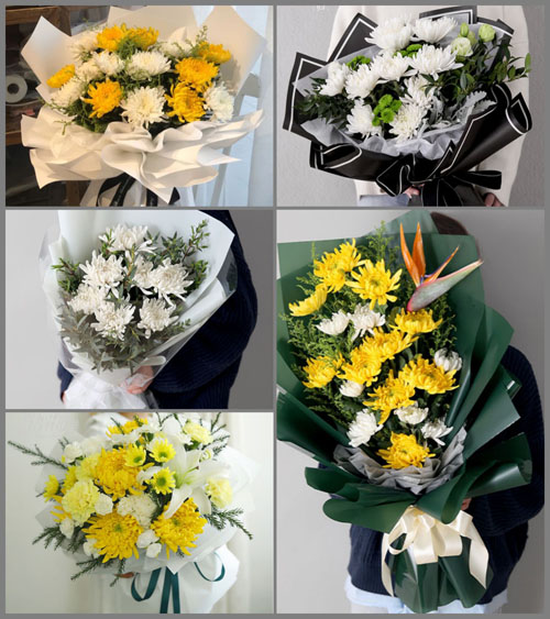 山西忻州原平市子干乡西荣华村白事花束代送